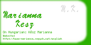 marianna kesz business card